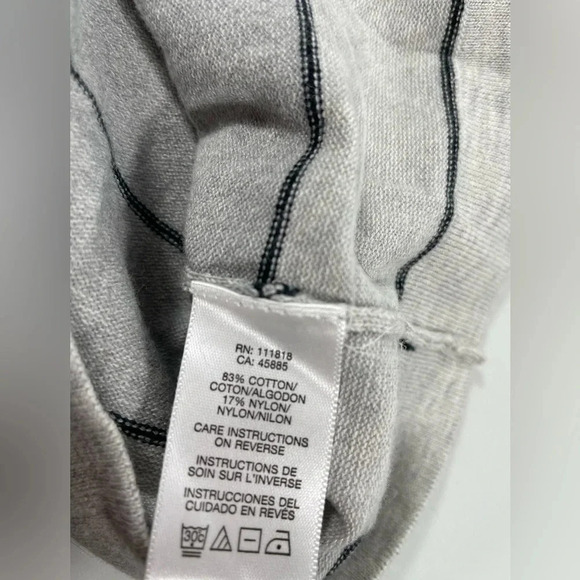 Michael Kors Grey Striped Sweater Size XL - Picture 6 of 7